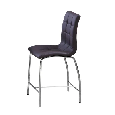 Modern Bar Stools PU Leather for Dining Table Kitchen Height Bar Stool with Chromed Legs Chairs