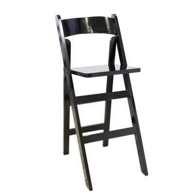  Quality Wholesale Foldable Bar Chair Wedding Event Wimbledon Garden Folding Bar Stool Chairs