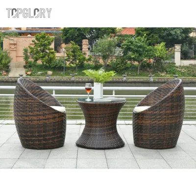 Modern Wholesale Outdoor Garden Patio Aluminum Metal Leisure Coffee Table Furniture Rattan Wicker Chair