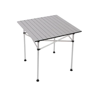 Wholesale Portable Aluminium Picnic Lightweight Square Folding Camping Table with Carry Bag