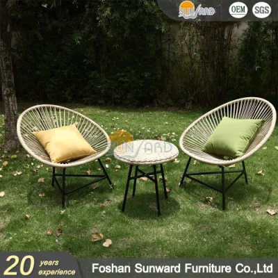 Customized Modern Outdoor Furniture Aluminum Rope Garden Leisure Patio Lounge Chair