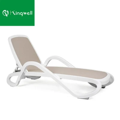 Cheap Price Modern Outdoor Plastic Sun Lounger for Hotel or Beach
