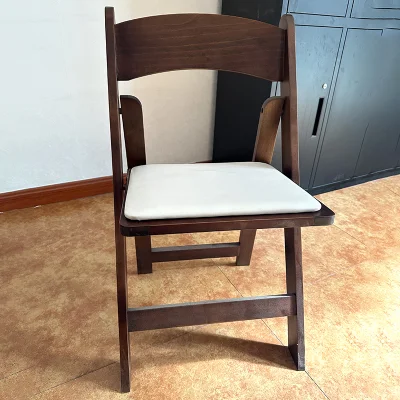Wholesale Wood Chairs High Quality Folding Wood Dining Wooden Wedding Chairs