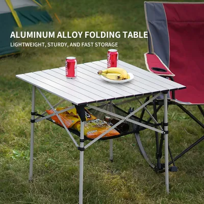 Portable Picnic Table Stall Aluminum Alloy Folding Table