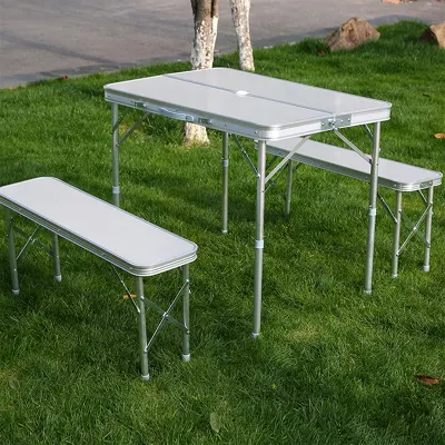  Collapsable Desk Aluminum Camping Table Folding