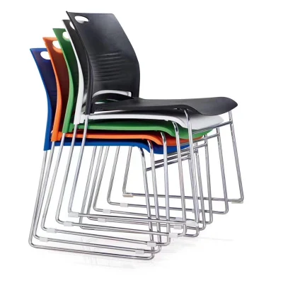  Colorful Affordable Stackable Plastic Chair for Office Meeting School and Restaurant