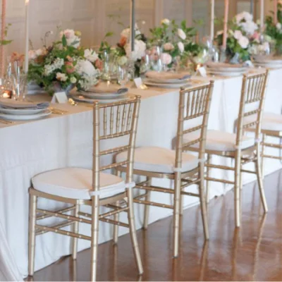  Hotel Wedding Champagne Resin Chiavari PP Plastic Tiffany Chairs for Events