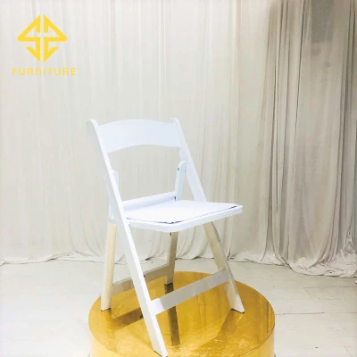 Wholesale Foldable Chair Wedding Event Plastic Wimbledon Garden Chairs White Resin Folding Chair Outdoor