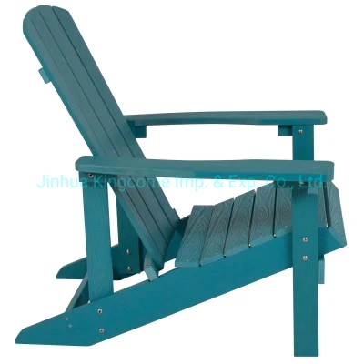Outdoor Patio Plastic Wood Adirondack Garden Leisure Chair Cheap Price Low Price Beach Chair Kd Plastic Chairs in Cafes and Restaurants in Sea Foam