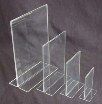  Clear Acrylic A4 Menu Candy Shoe Display Sign Hair Holder