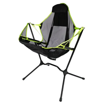  Outdoor Pod Rocker Collapsible Camping Portable Folding Rocking Chair for Fishing