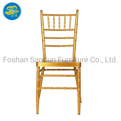  2023 Hot Selling Factory Wholesale Metal Iron Aluminum Chiavari Tiffany Chair