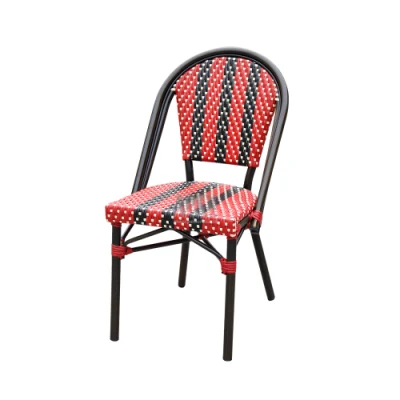 Wholesale Stackable Bamboo Look Wicker Restaurant Cafe Chair