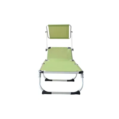 Patio Chaise Lounge Chair with Sun Shade, Folding Zero Gravity Free Recliner, Adjustable Beach Relax Chair for Camping, Support 300 Lbs (Green)