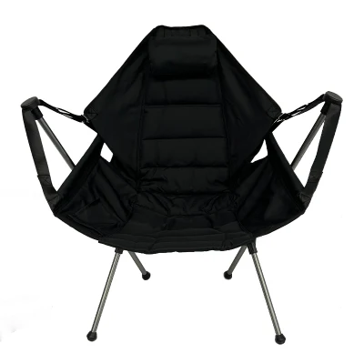  New Arriver Outdoor Portable Camping Rock Chair Camping Folding Rocking Chair for Adults