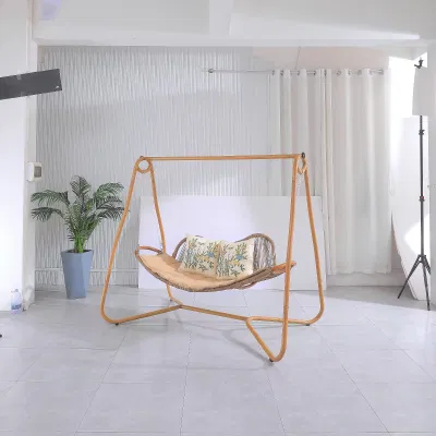 3 Seater Garden Rattan Rope Swing Chair Patio Hammock Hanging Lounge Camping Rocking Swinging Outdoor Chair