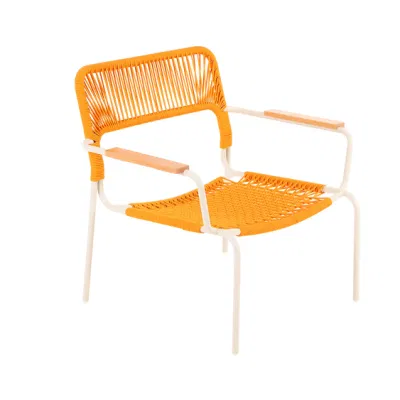 2024 New Trendy Design Metal Outdoor Leisure Furniture Garden Rope Arm Sofa Coffee Chair