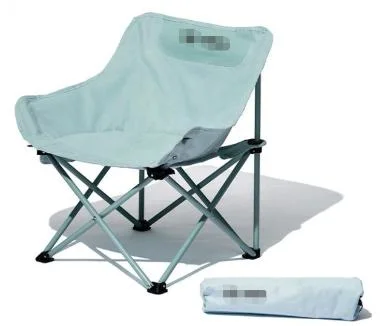  Outdoor Portable Folding Moon Chair Fishing Bench Beach Chair Comfortable Camping Chair Dustpan Chair Stable Support