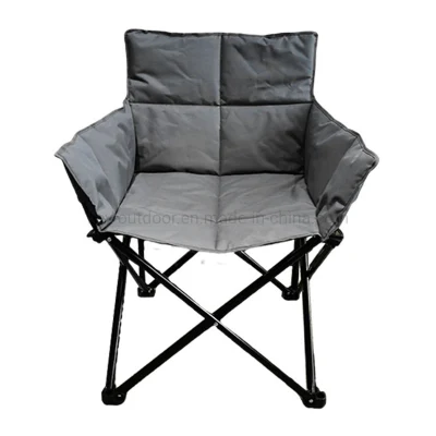 Outdoors Foldable Chair Double Padded Seat Fishing Chair Lawn Loveseat Folding Garden Camping Chair for Heavy People
