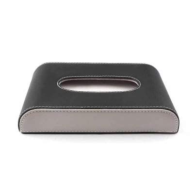 Manufacturer Direct Sales Holder Steel Custom Black Stainless Square for PU Leather Metal Middle East Matte Cover Shoe Wrapping Baby Car Paper Tissue Box
