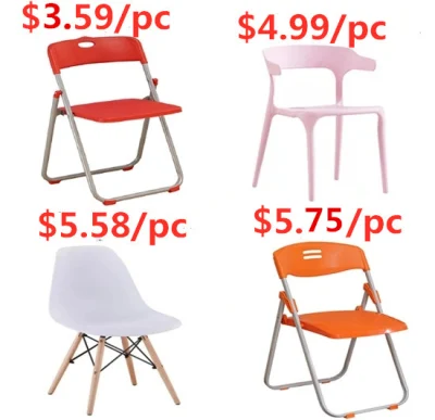 Cheap Outdoor PP Emes Resin HDPE Foldable Folding Plastic Chair
