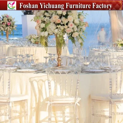 2018 New Design Wholesale Stackable PC Patio Crystal Clear Transparent Plastic Acrylic Resin Tiffany Chiavari Chair for Wedding Banquet Event Party (YC-A168)