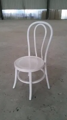 White Color Stackable Thonet Bentwood Chair for Wedding Restaurant