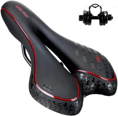 Bike Part Racing Bike Saddle PU Leather Hollow Bicycle Seat for Road Beach Mountain Cruiser Bicycle Bicycle Accessories