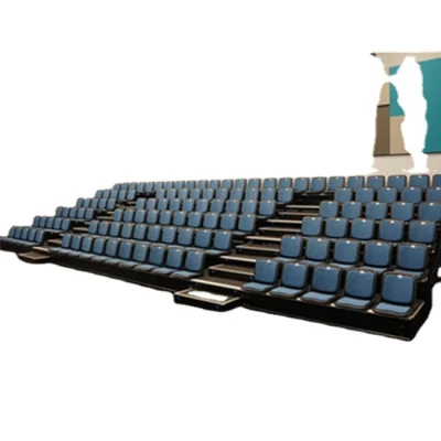 Floor Mounted Stadium Bleachers Chairs Stadium Chair Plastic Stadium Chair Folding for Sport Event