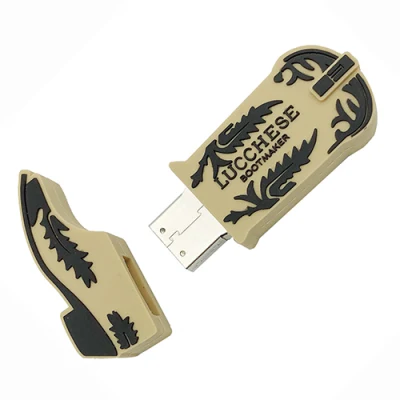Custom PVC Boots USB Shoe Design Flash Storage