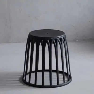 Plastic Stool Stacked Chair Round Small Coffee Table Corner Balcony Small Table Low Stool Table and Chair Dual-Use