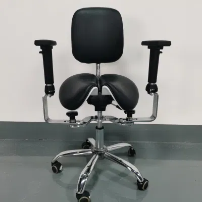  Split Seat Ergonomics Adjustable Tilt Saddle Stool Medical Dental Chairs