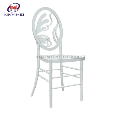Wholesale Good Design Butterfly Shape Crystal Resin Wedding Event Chair