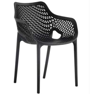  Nordic Plastic Chairs, Modern Dining Chairs, Leisure Outdoor Stackable Hollow Chairs