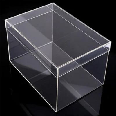  Wholesale Clear Transparent Plexiglass Shoe Box Rectangular Acrylic Display Stand