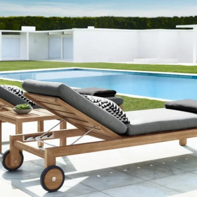 Factory Direct Sales Modern Hotel Beach Swimming Pool Patio Set Outdoor Furniture Plastic Sun Lounger