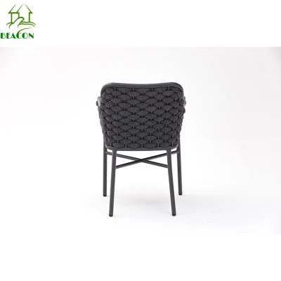 Modern Balcony Garden Chair Outdoor Waterproof Fabric Woven Rope Outdoor Chair with Coffee Table Set Patio Outdoor Furniture Dining Chairs