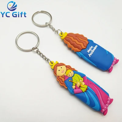  Custom Cute Plastic PVC Key Holder Sublimation Blanks Acrylic Charm Key Chain Fashion Promotional Souvenir Shoes Key Holder with Design Your Won Logo (KC-P65)