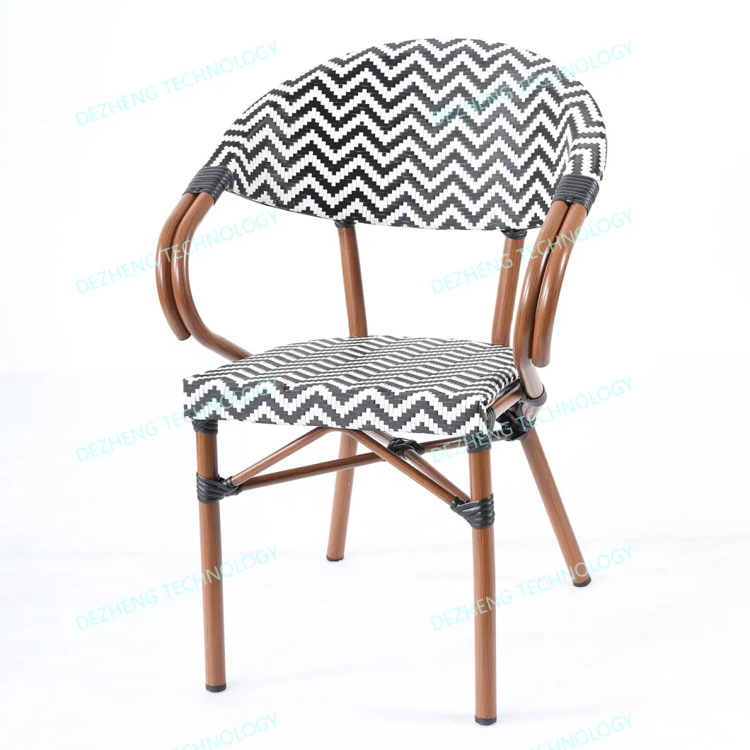 Modern Hotel Terrace Sitting Sling Stacking Outdoor Patio Dining Chair