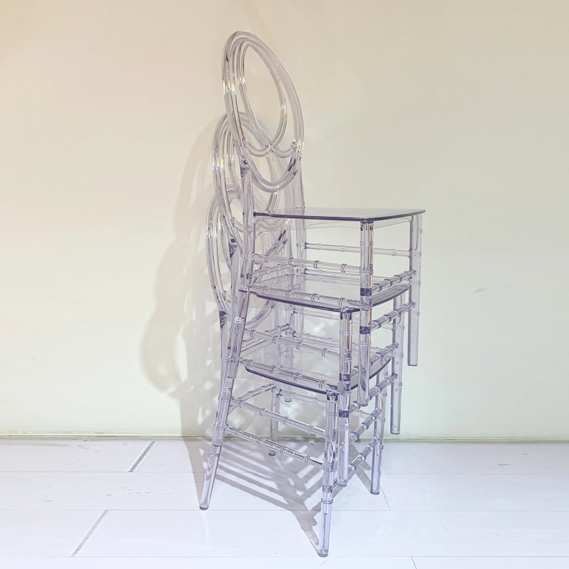 Wholesale Wedding Transparent Chair and Event Stacking Acrylic Ghost Crystal Clear Transparent Chair Plastic Chiavari Chair