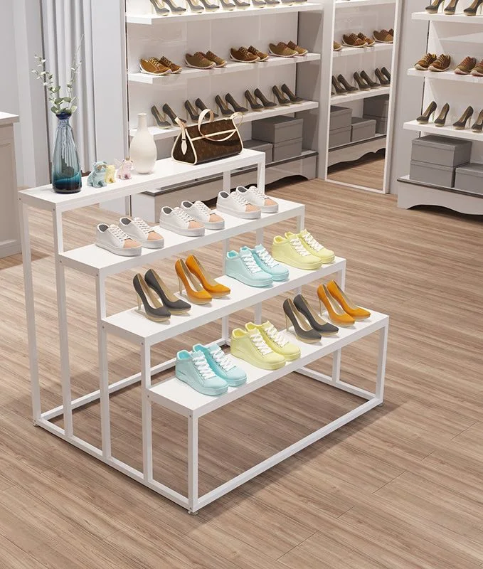 Shoe Rack Clothing Store Light Luxury Island Display Stand