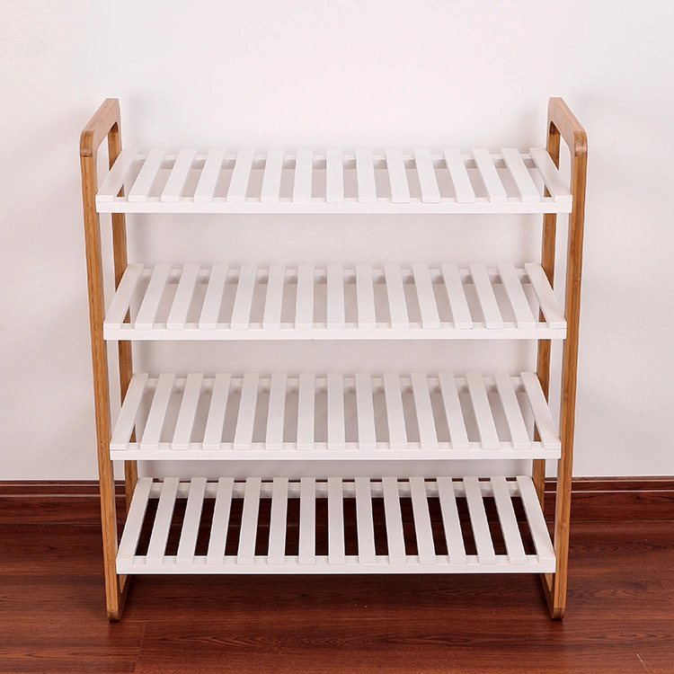 Customized Wooden Candy Furniture Showcase Candy Commercial Store White Wooden Shoe Rack