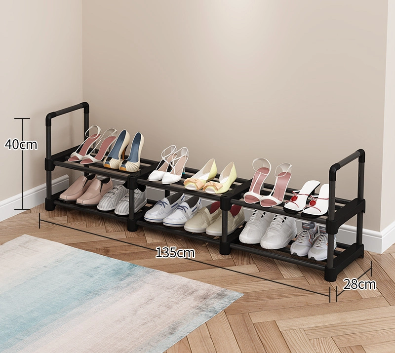 Various Sizes Heavy Duty Black Metal Shoe Rack, Storage