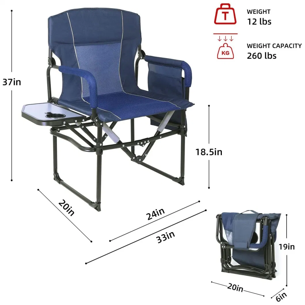 Woqi up Telescoping Stool Fishing Seat Acacia Wall Folding Chair