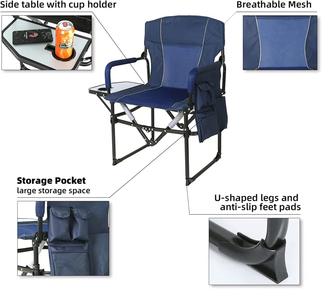 Woqi up Telescoping Stool Fishing Seat Acacia Wall Folding Chair