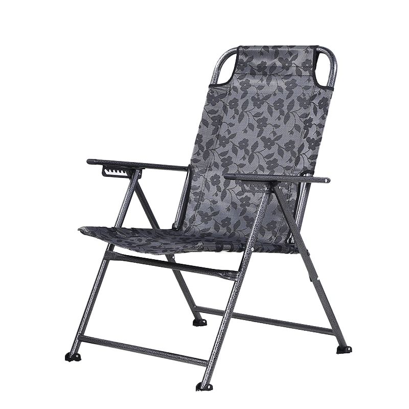 Furniture Home Outdoor Hotel Modern Folding Chairs Adjustable Yard Picnic Beach Leisure Lazy Lounge Recliner Metal Deck Chair