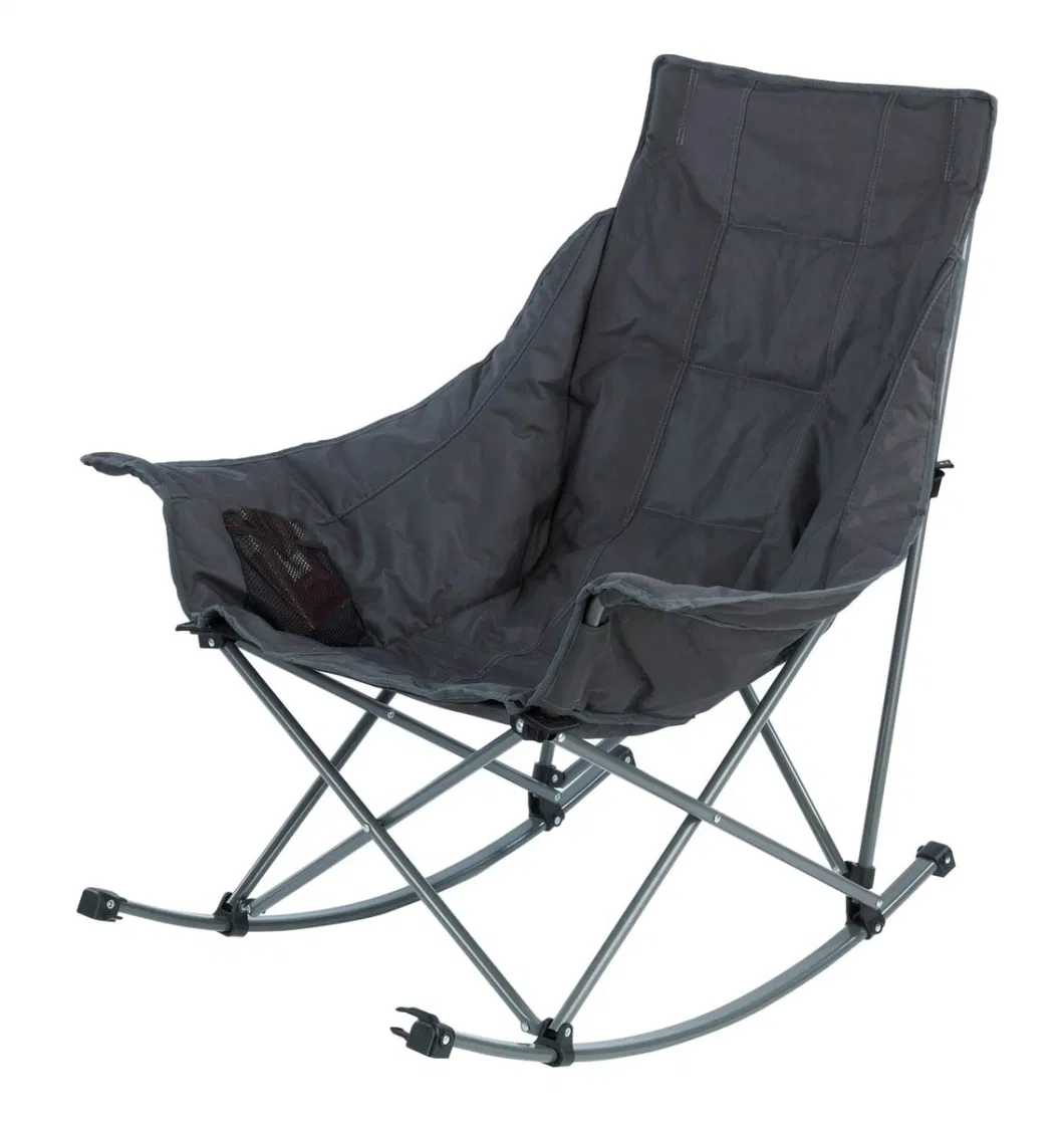 Folding Rocking Camping Chair Portable Outdoor Rocker Relax Outdoor Folding Chair