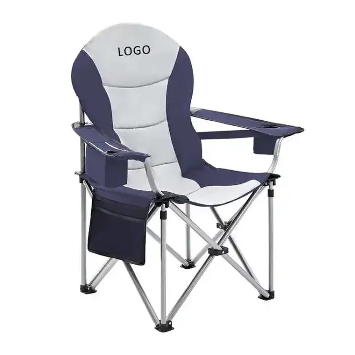 Lumbar Back Heavy Duty Folding Camping Chair Portable Lawn Chair