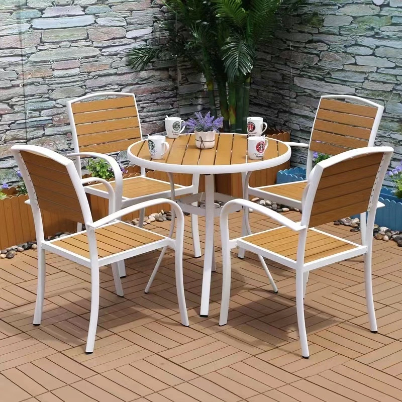 Luxury Aluminum Outdoor Dining Table Set Garden Furniture Patio Table Chairs