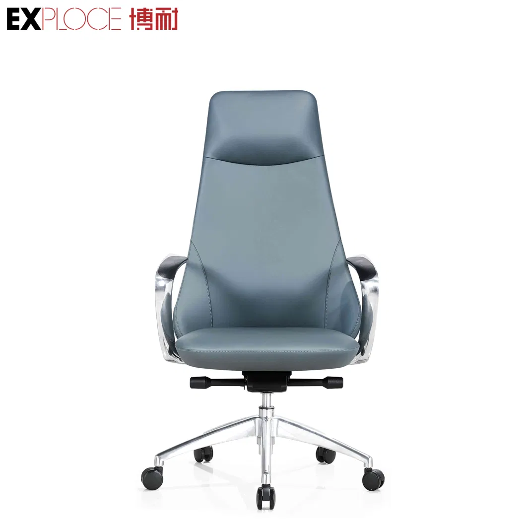 Executive Conference Home Office Chairs Foshan Bentwood Plywood Seat Tall Leather Wooden Made in China Furniture
